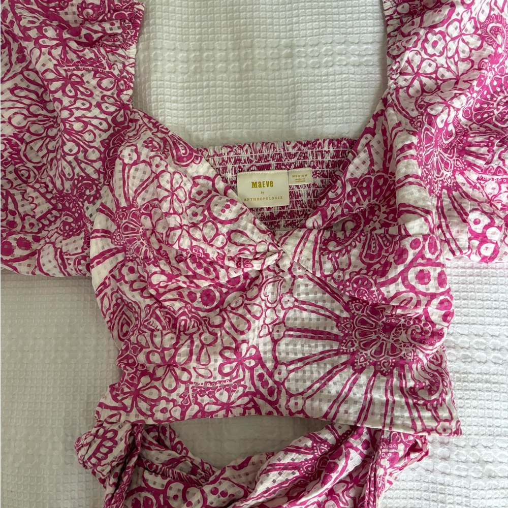 Maeve Pink Floral Women's Top